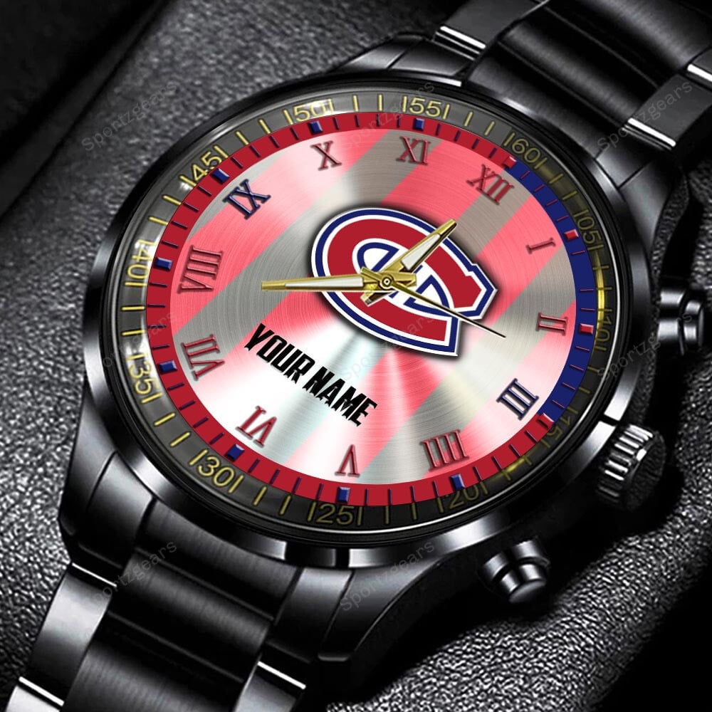 jwfancy montreal canadiens nhl personalized new black hand watch gift for fans ezob3