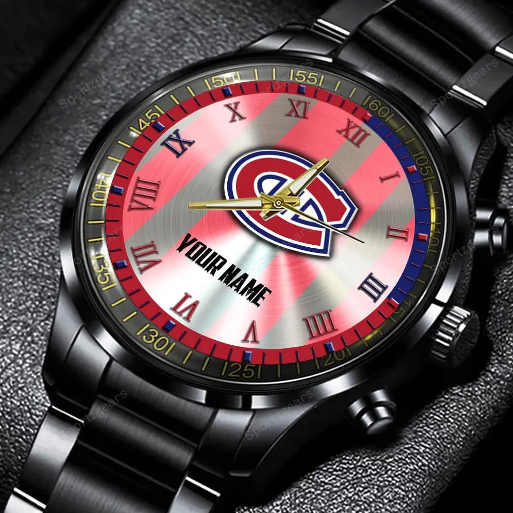 jwfancy montreal canadiens nhl personalized new black hand watch gift for fans ezob3