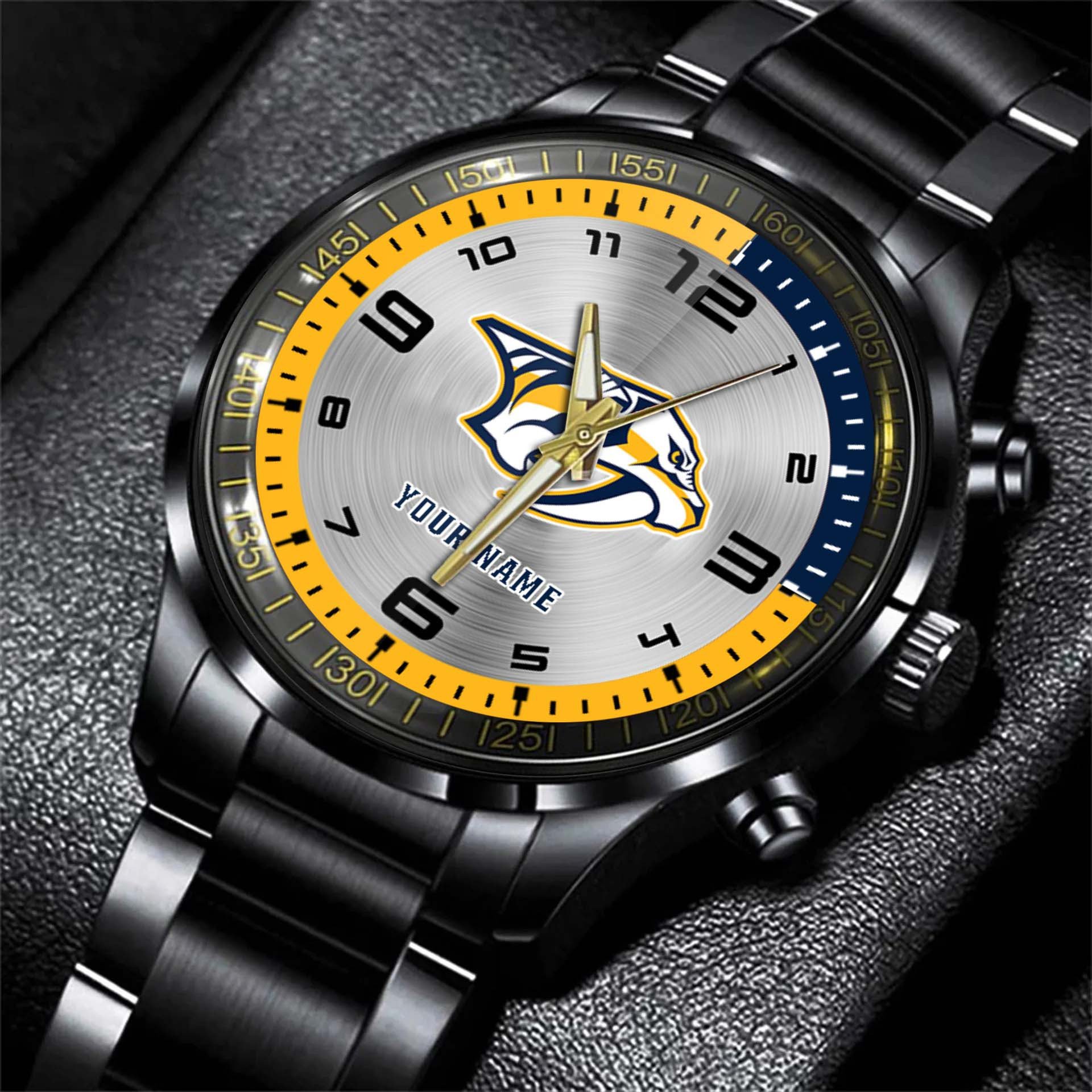 jwfancy nashville predator nhl personalized fashion black hand watch gift for fans vc5ge