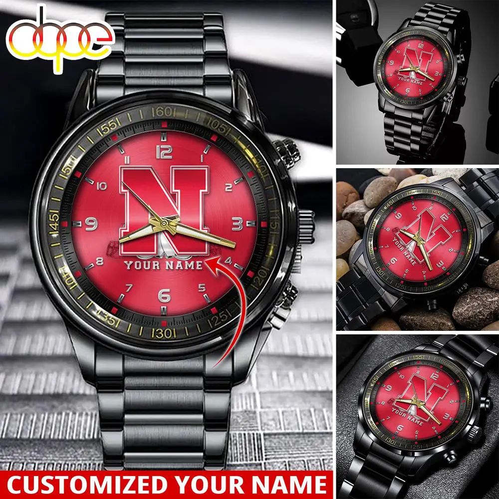 jwfancy nebraska cornhuskers ncaa personalized sport watch gift for fans for this season nn4tl
