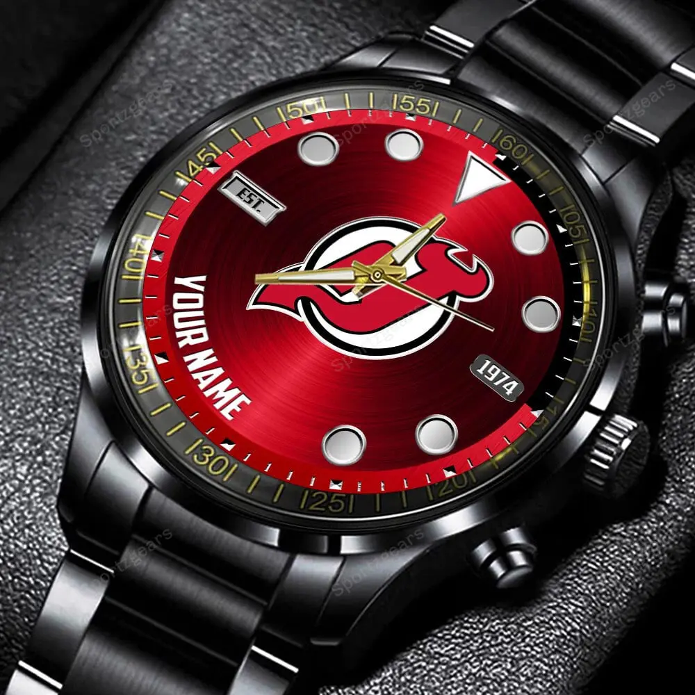 jwfancy new jersey devils nhl personalized new black hand watch gift for fans lxltv
