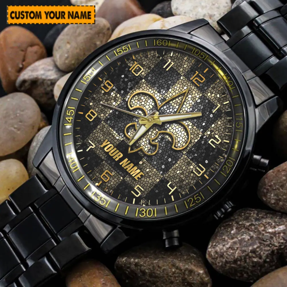 jwfancy new orleans saints nfl new personalized hand watch for fan 2d1gp