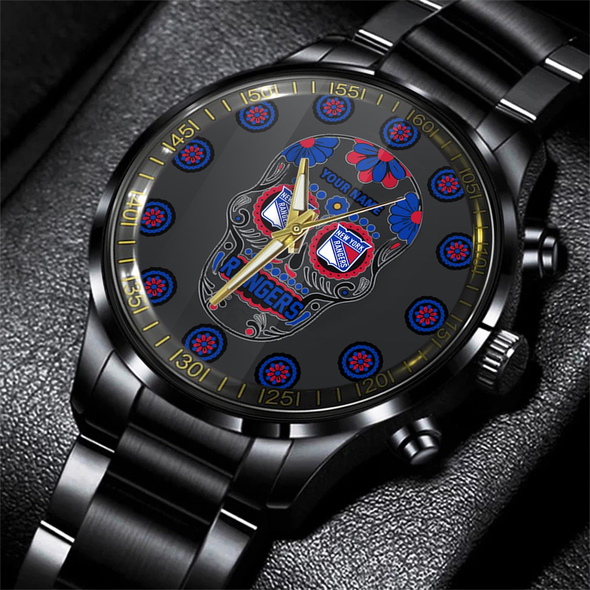 jwfancy new york islanders nhl men black hand watch personalized gift for fans gzljh