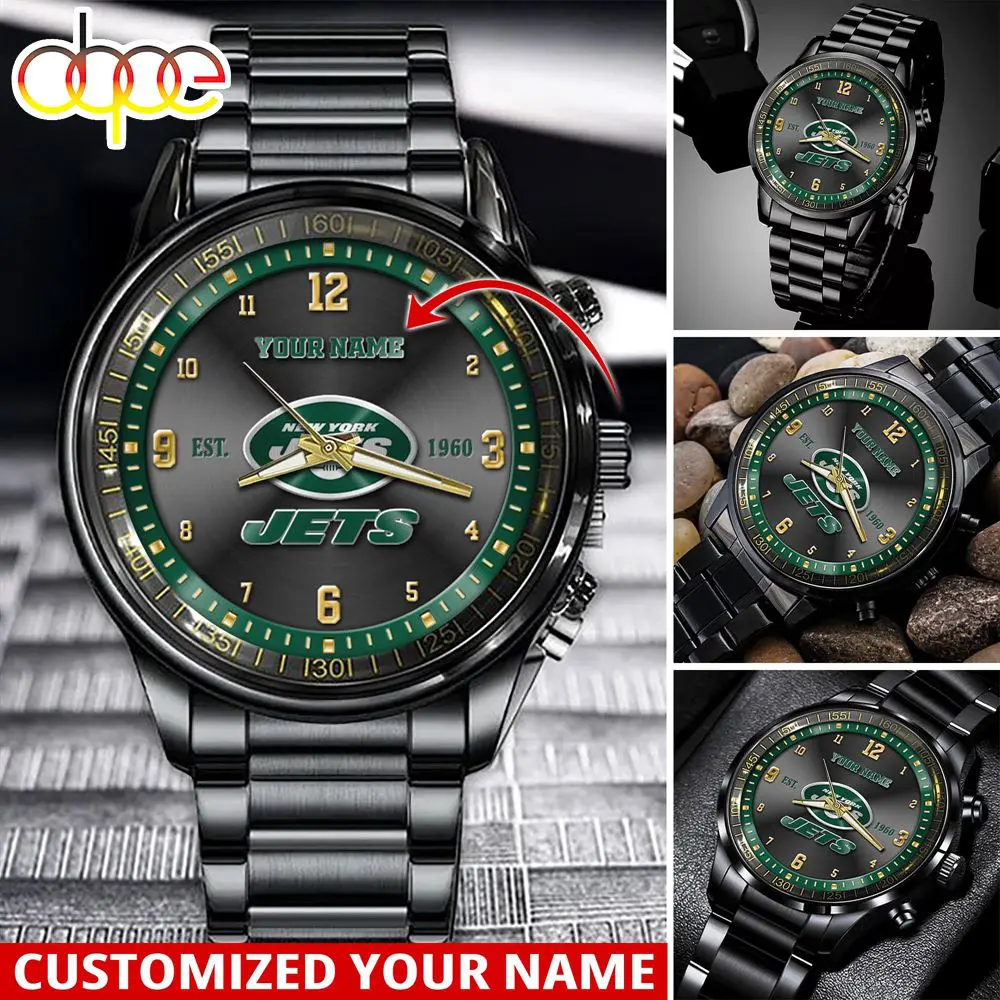 jwfancy new york jets nfl personalized sport watch gift for fans for this season slgcm