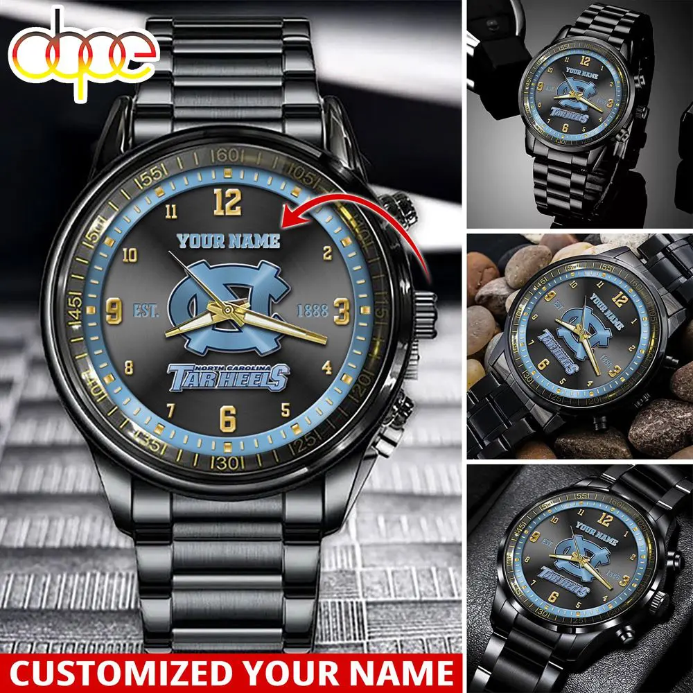 jwfancy north carolina tar heels ncaa personalized sport watch gift for fans for this season orroj
