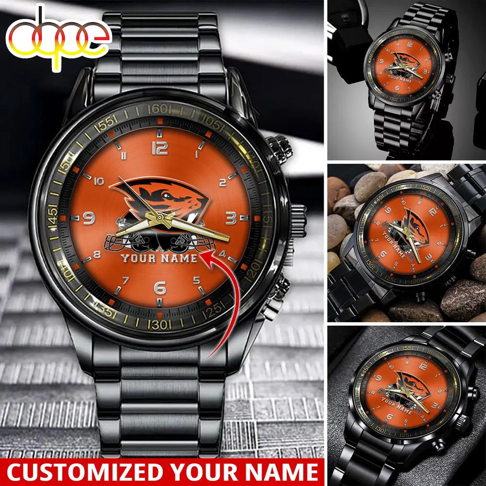 jwfancy oregon state beavers ncaa personalized sport watch gift for fans for this season ffdlu