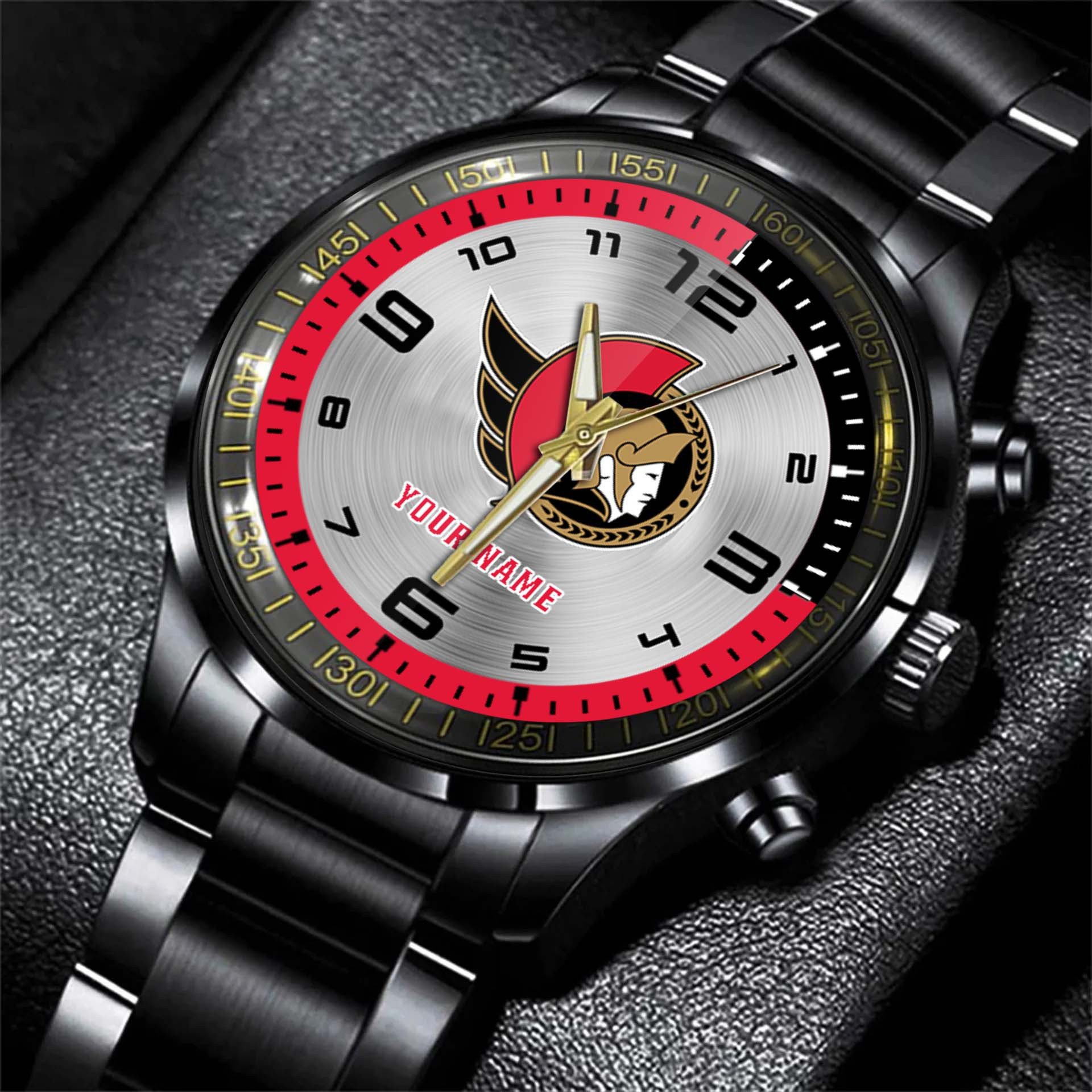 jwfancy ottawa senator nhl personalized fashion black hand watch gift for fans ms0za