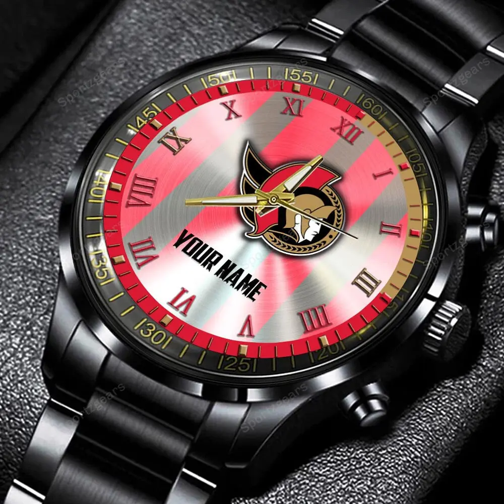 jwfancy ottawa senators nhl personalized new black hand watch gift for fans n8kml