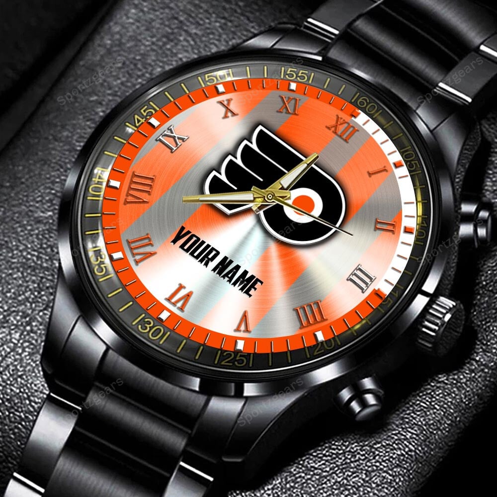 jwfancy philadelphia flyers nhl personalized new black hand watch gift for fans n8e32