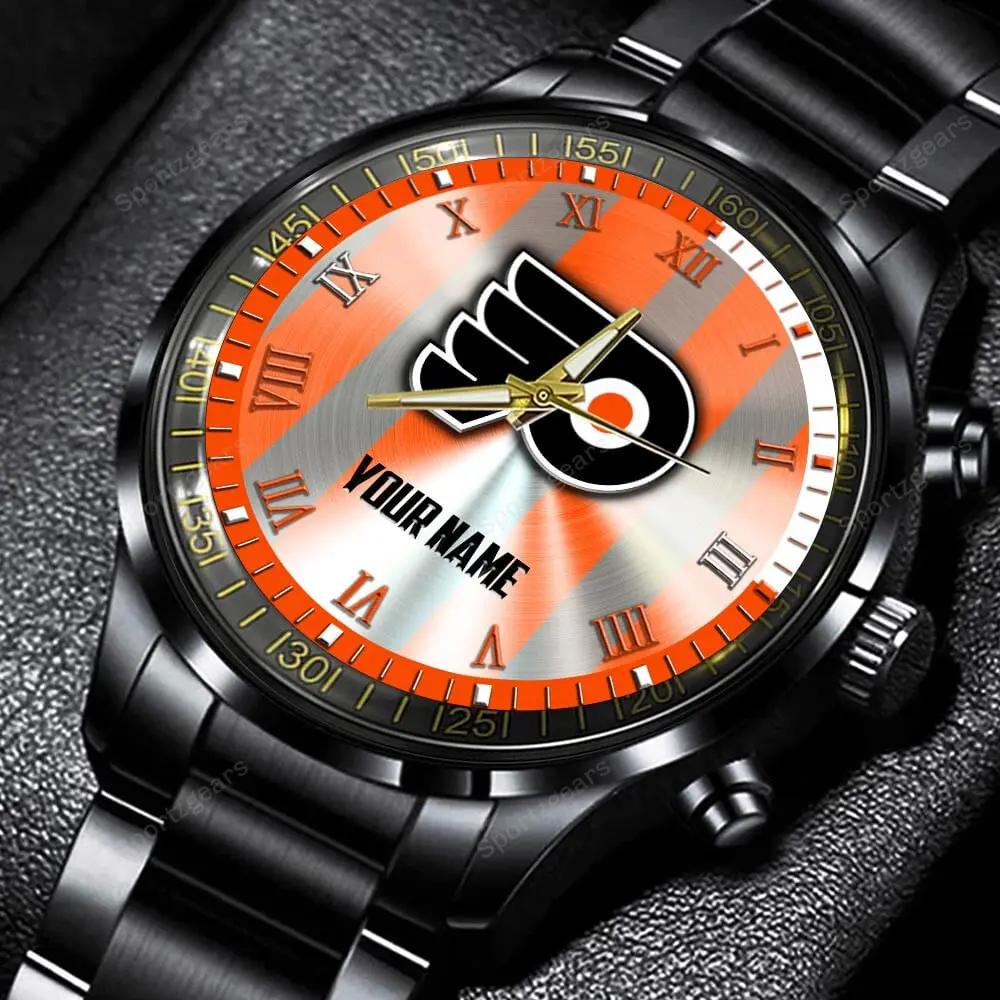 jwfancy philadelphia flyers nhl personalized new black hand watch gift for fans n8e32