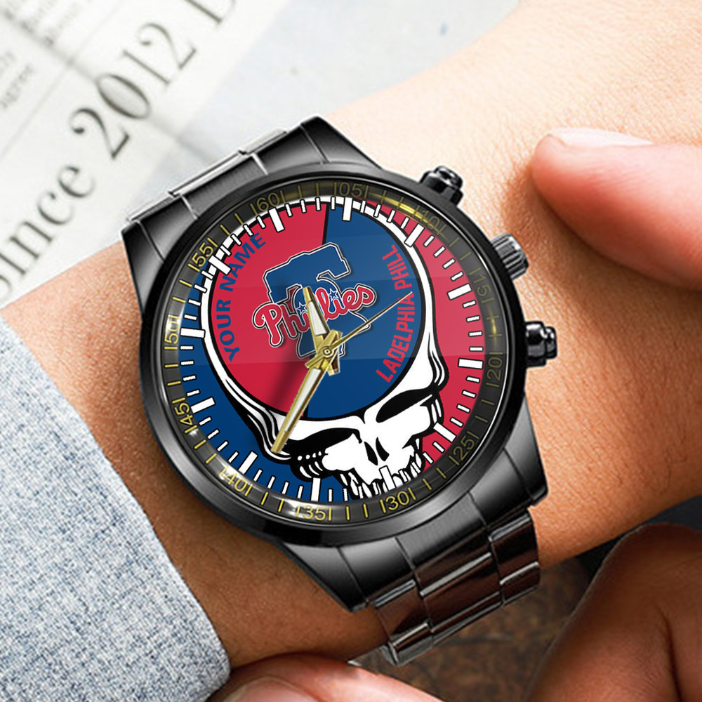 jwfancy philadelphia phillies mlb men hand watch personalized gift for fans 3gzgm