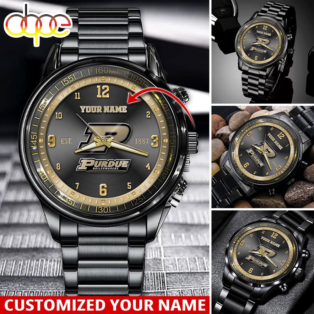 jwfancy purdue boilermakers ncaa personalized sport watch gift for fans for this season kamfj