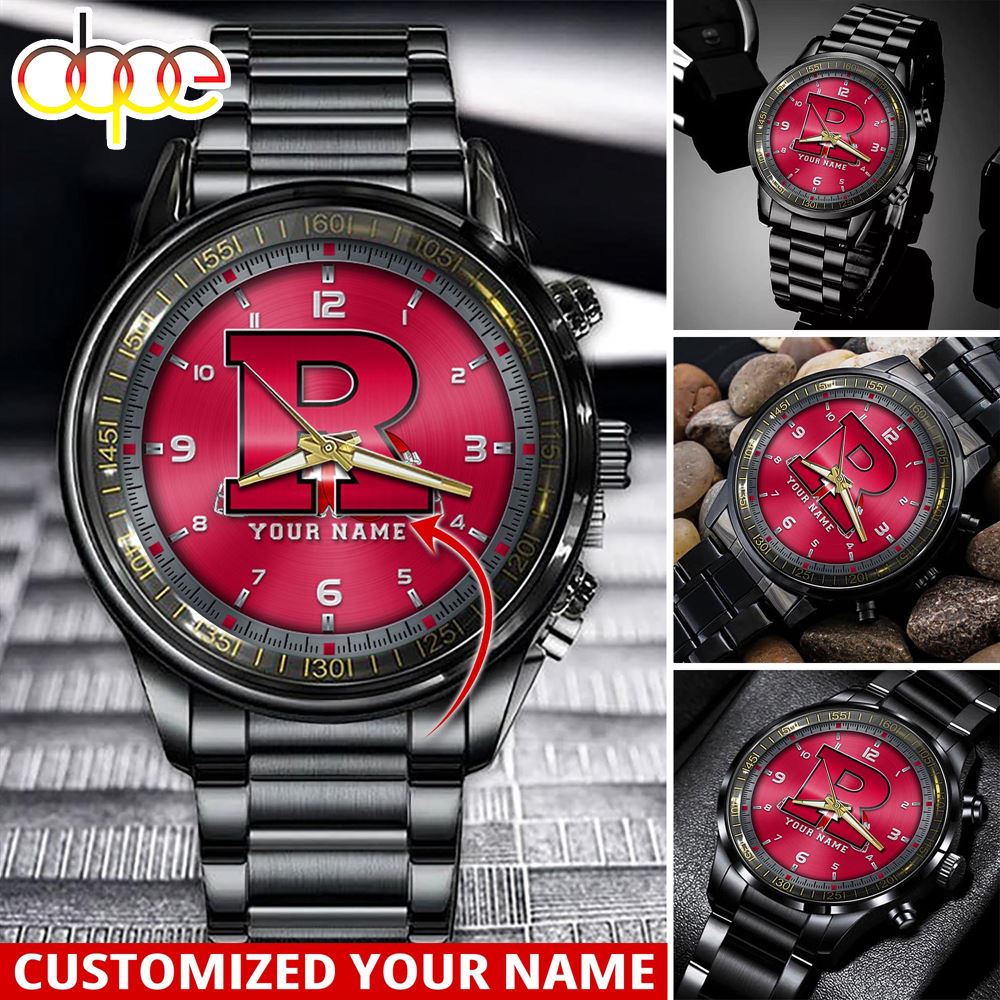 jwfancy rutgers scarlet knights ncaa personalized sport watch gift for fans for this season v5est
