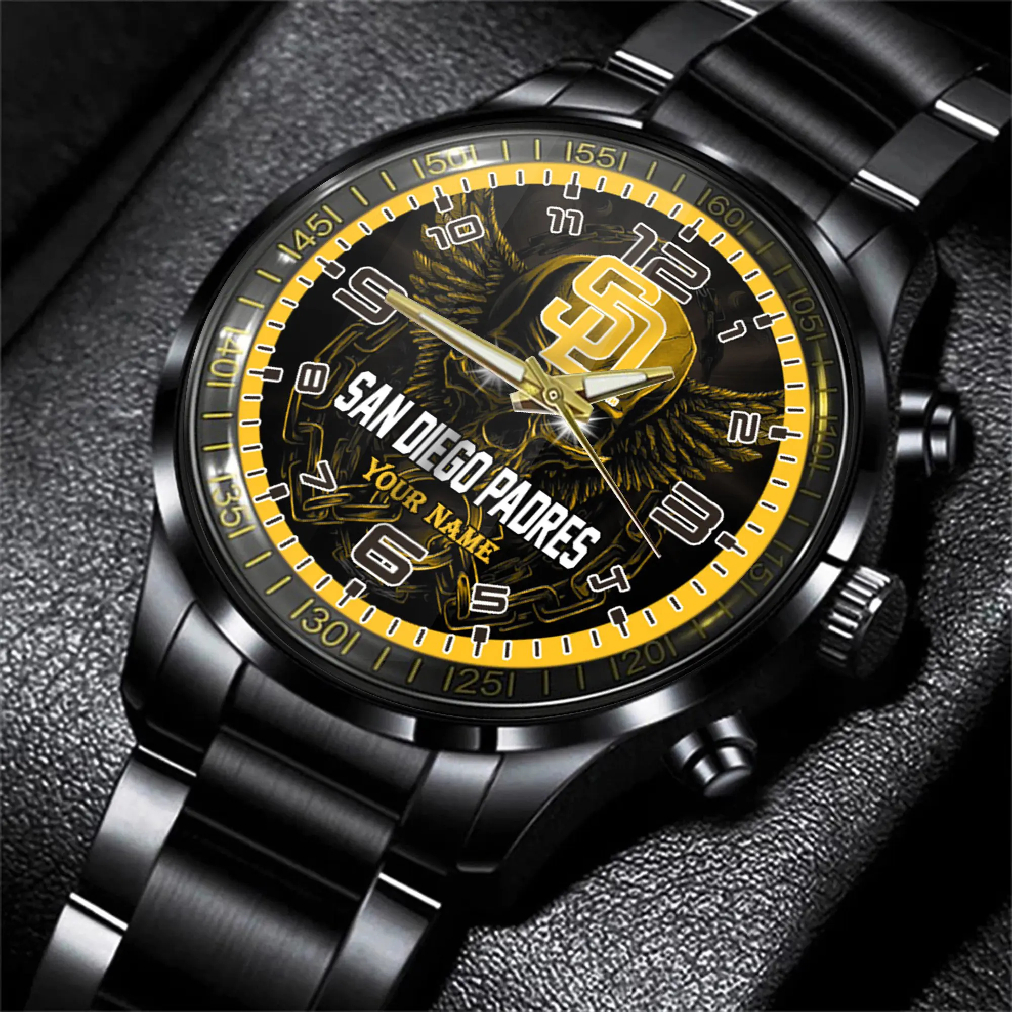 jwfancy san diego padres mlb men hand watch personalized gift for fans azkpa