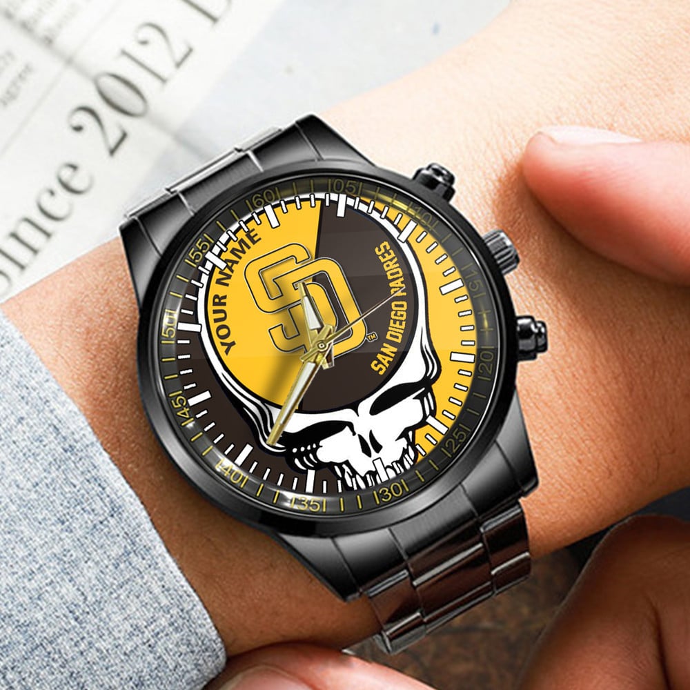 jwfancy san diego padres mlb men hand watch personalized gift for fans otcu9
