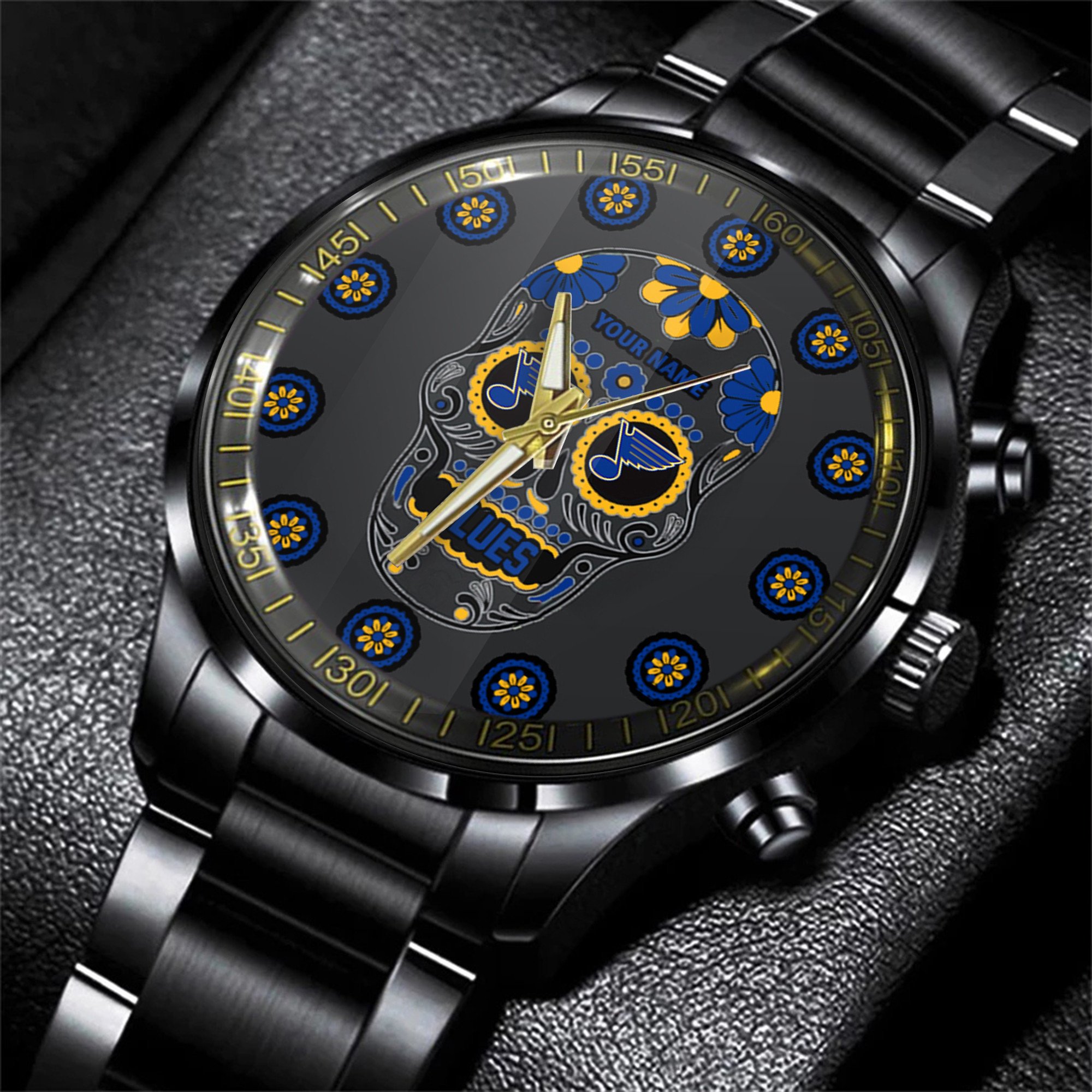 jwfancy st louis blues nhl men black hand watch personalized gift for fans u1a4y