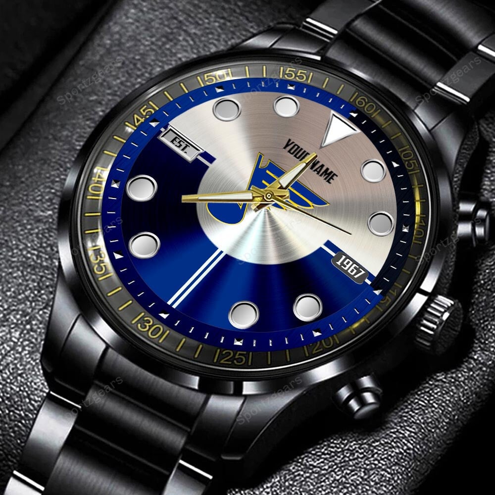 jwfancy st louis blues nhl personalized new black hand watch gift for fans mt7hl