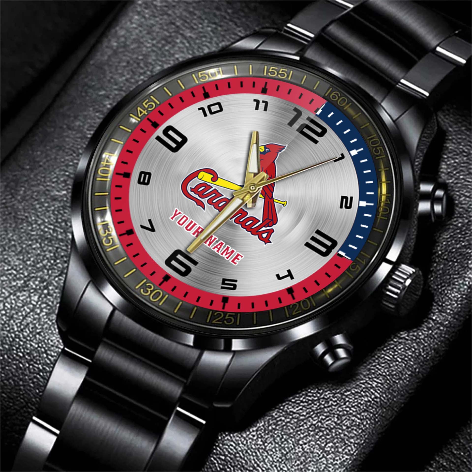 jwfancy st louis cardinals mlb personalized style black hand watch gift 7xye3