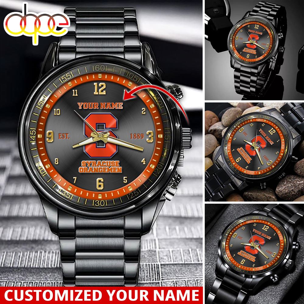 jwfancy syracuse orange ncaa personalized sport watch gift for fans for this season qkxp1