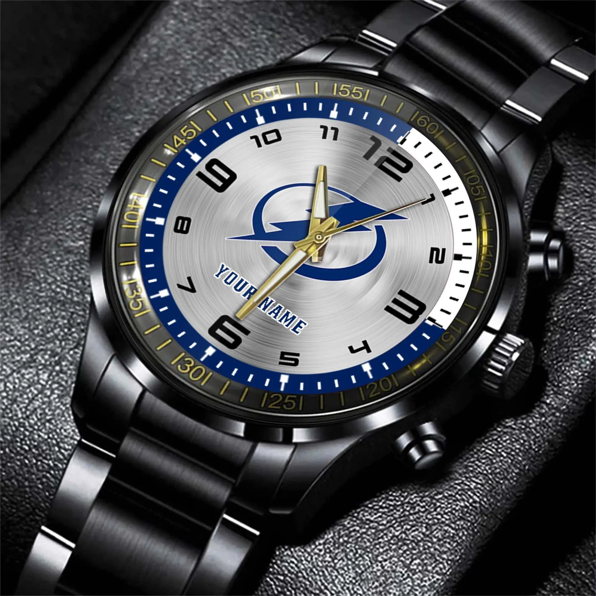 jwfancy tampa bay lightnin nhl personalized fashion black hand watch gift for fans rg0jz