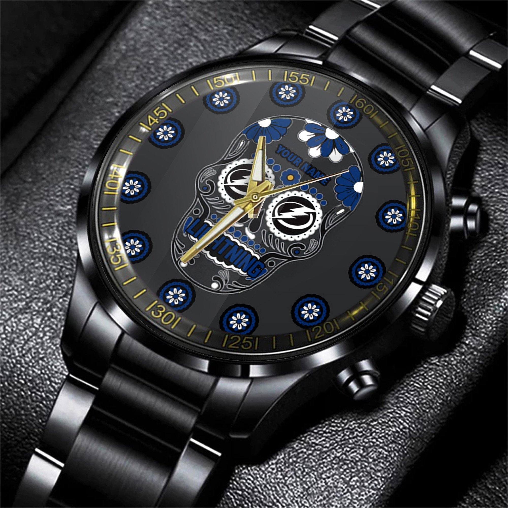 jwfancy tampa bay lightning nhl men black hand watch personalized gift for fans pctog