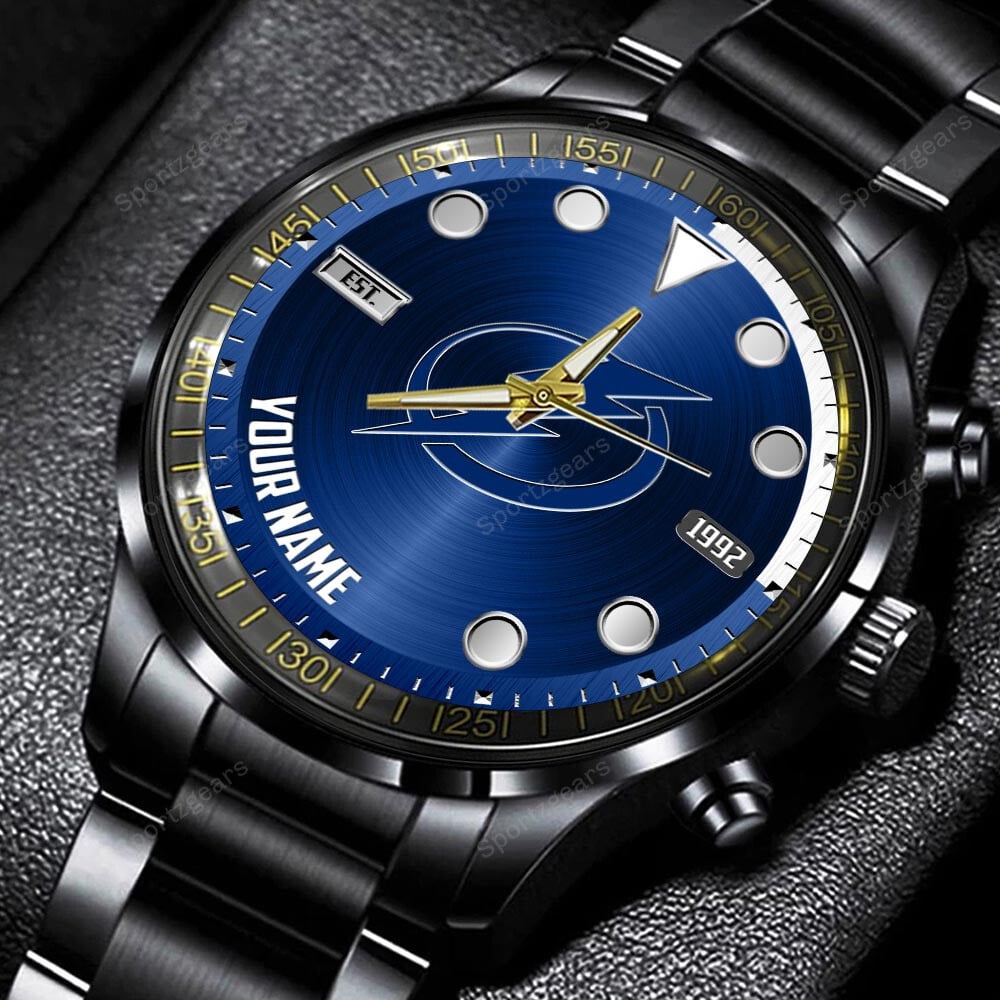 jwfancy tampa bay lightning nhl personalized new black hand watch gift for fans yjeg3