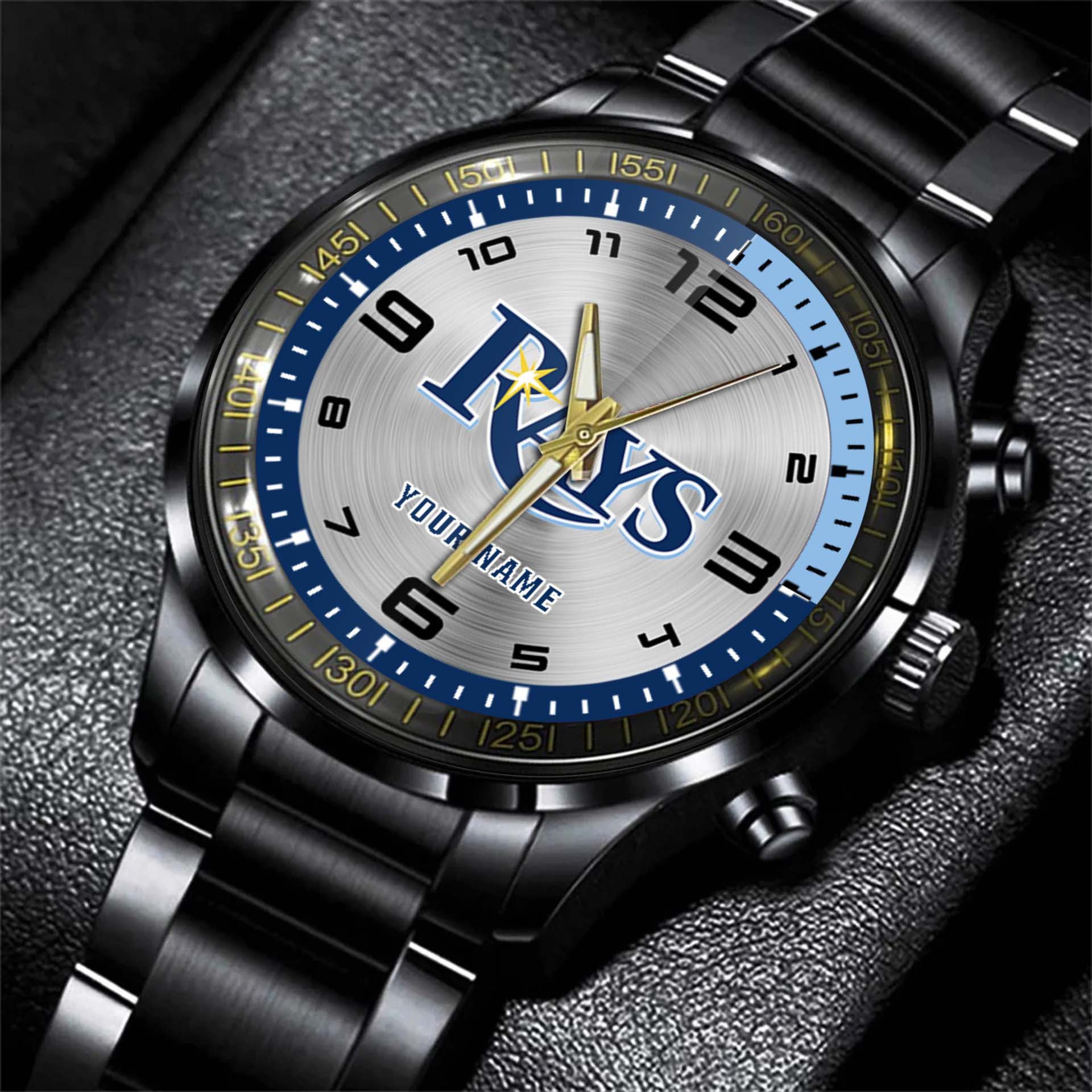 jwfancy tampa bay rays mlb personalized style black hand watch gift b7vbs