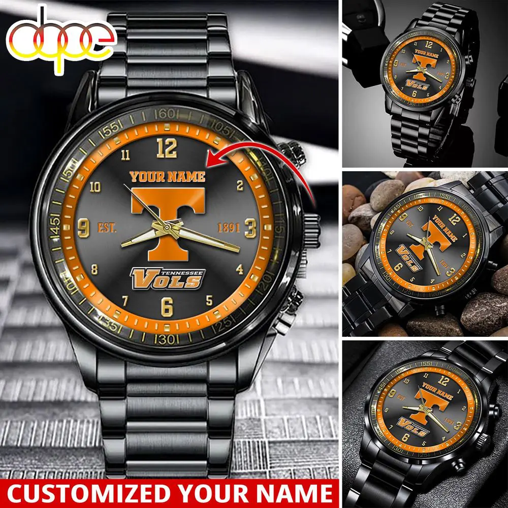 jwfancy tennessee volunteers ncaa personalized sport watch gift for fans for this season 26nqj