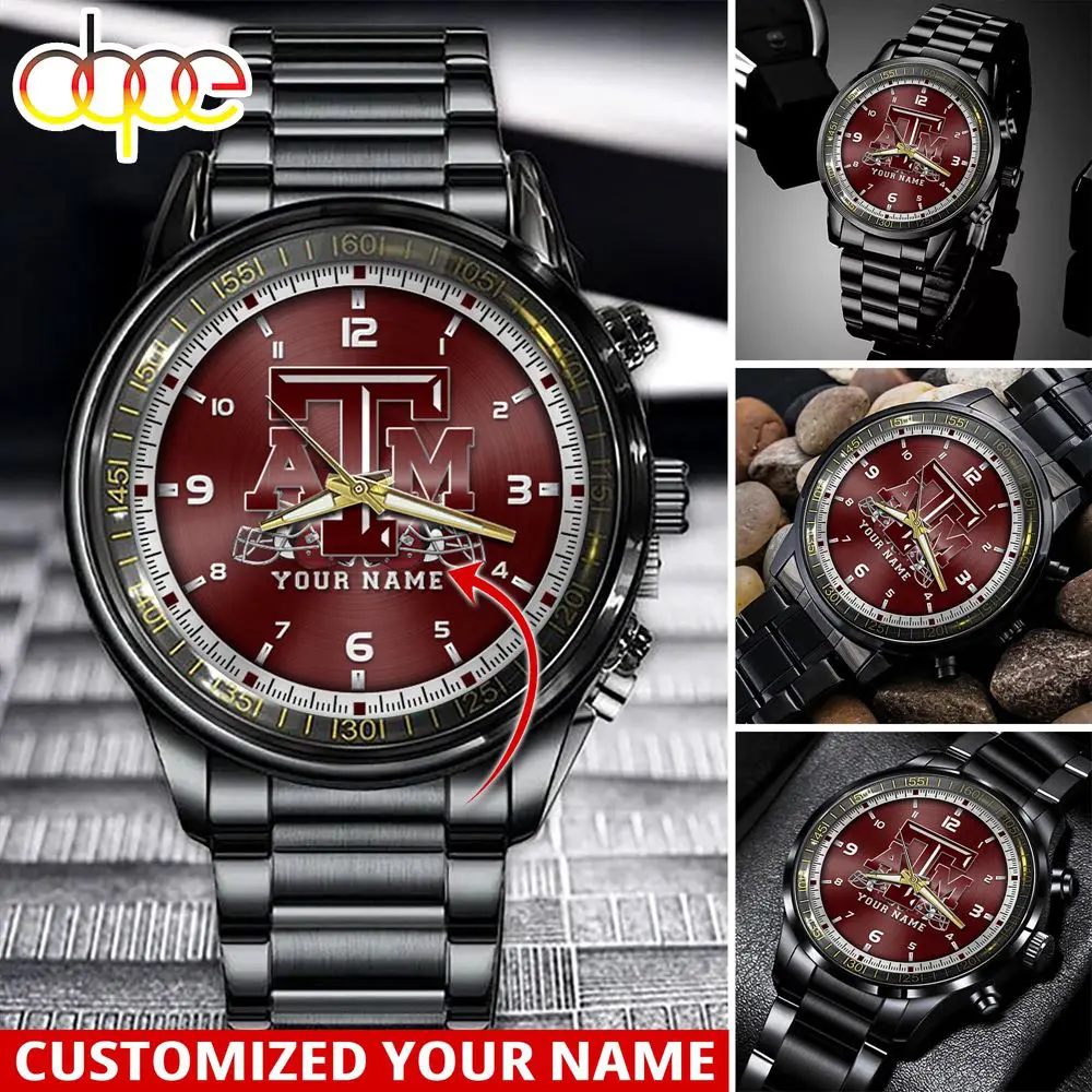 jwfancy texas am aggies ncaa personalized sport watch gift for fans for this season eiecl