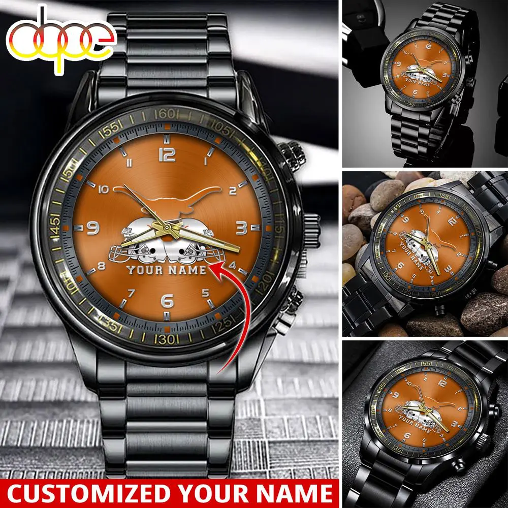 jwfancy texas longhorns ncaa personalized sport watch gift for fans for this season jbjya