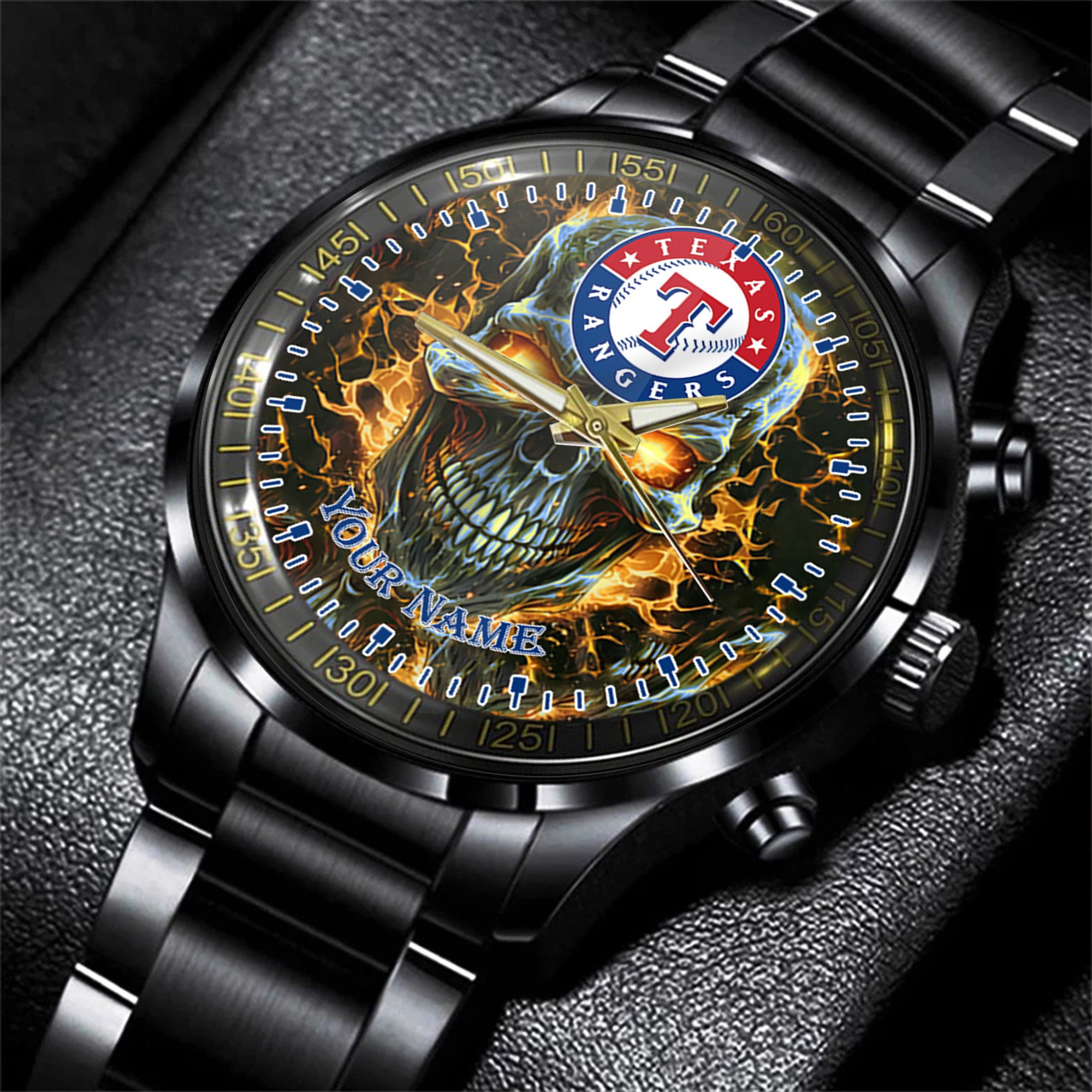 jwfancy texas rangers mlb men hand watch personalized gift for fans qlelw