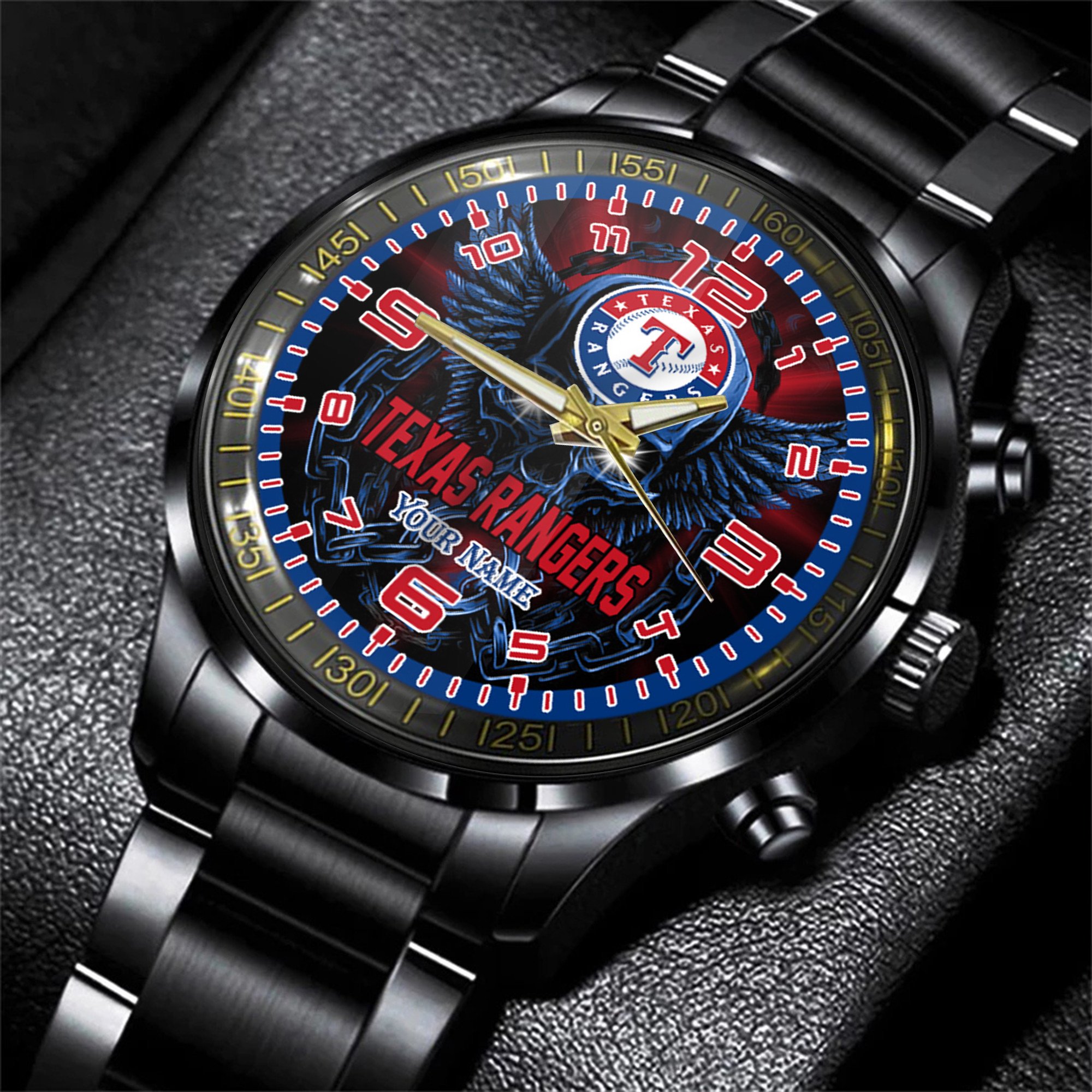 jwfancy texas rangers mlb men hand watch personalized gift for fans t5tb8