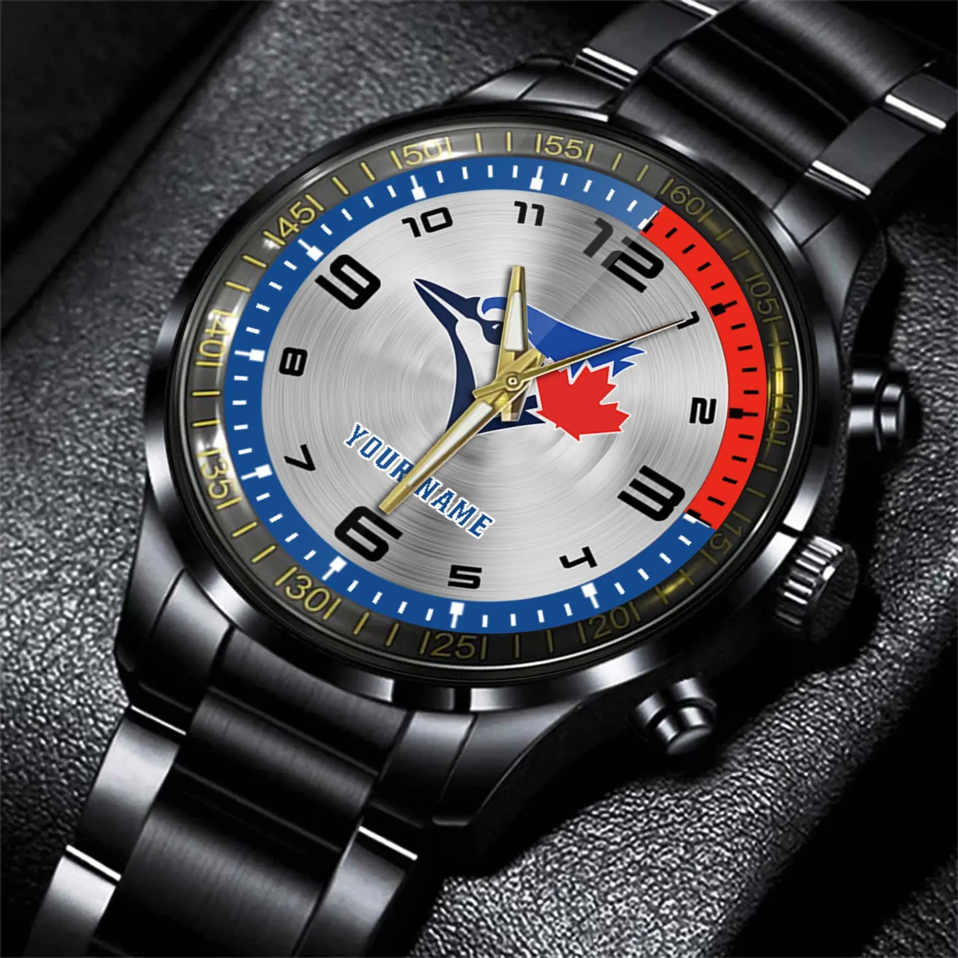 jwfancy toronto blue jays mlb personalized style black hand watch gift 06vms