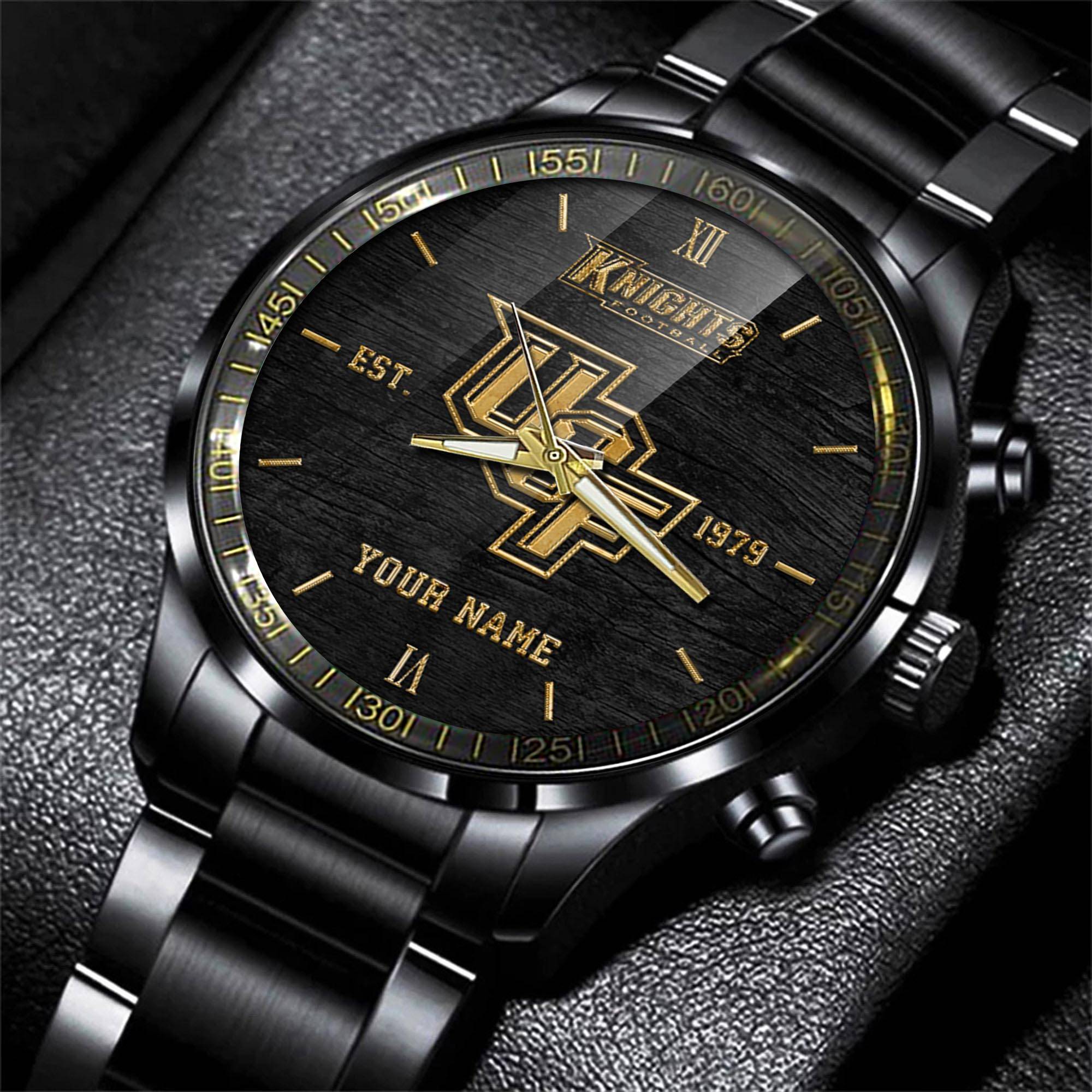 jwfancy ucf knights ncaa personalized black style hand watch gifts for fan za9jn