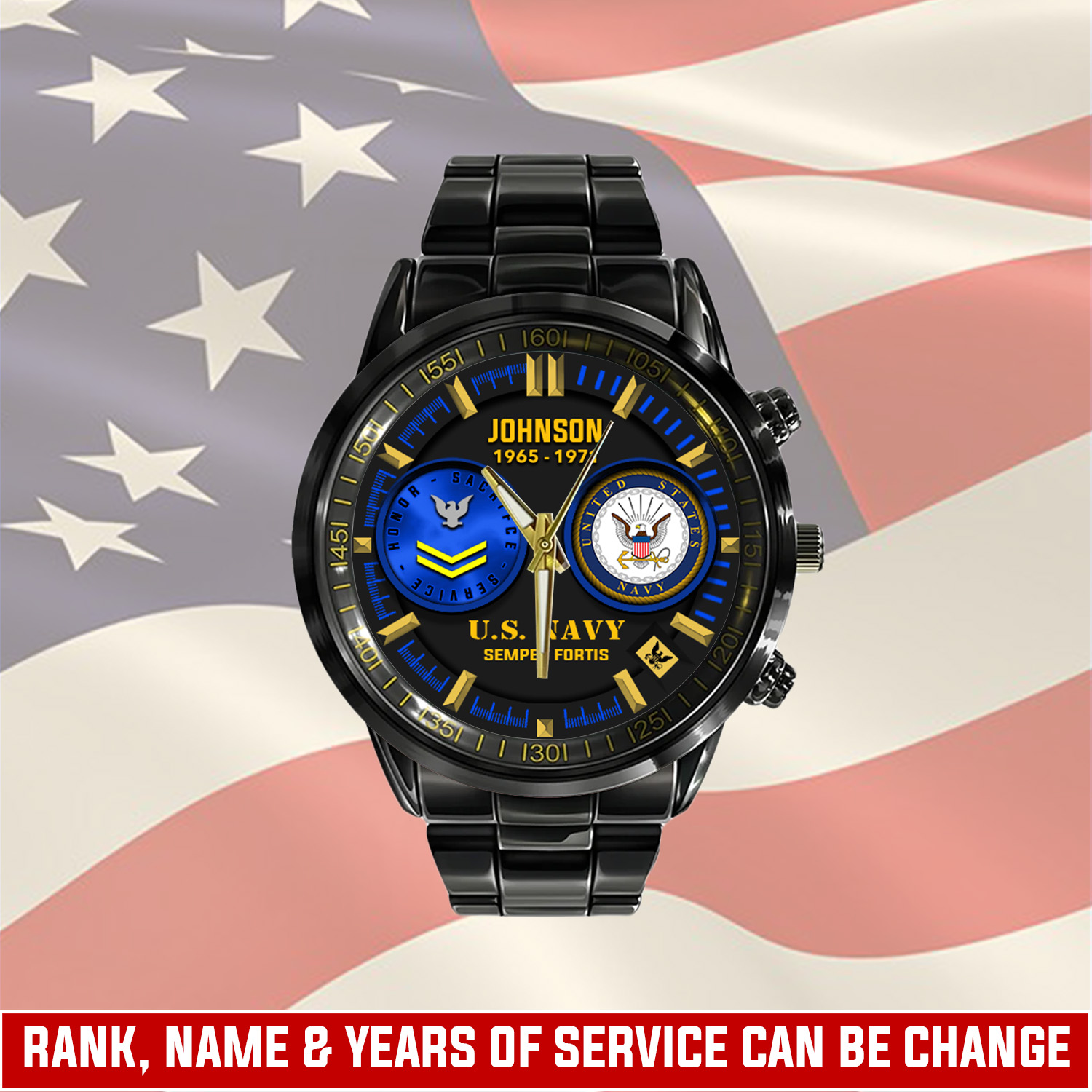 jwfancy us navy military veteran personalized black hand watch gift for fans ak9oi