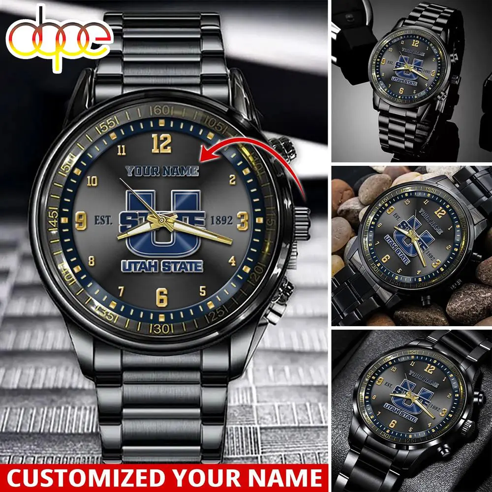 jwfancy utah state aggies ncaa personalized sport watch gift for fans for this season 6jryr