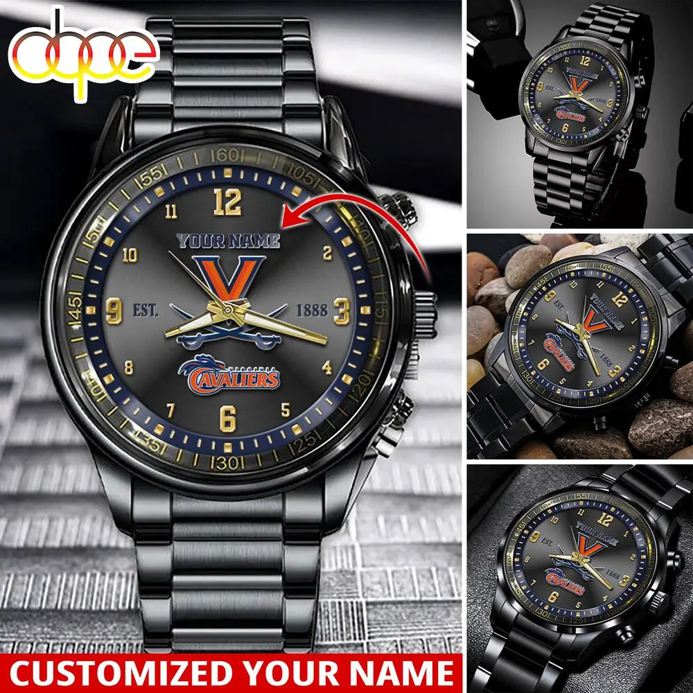 jwfancy virginia cavaliers ncaa personalized sport watch gift for fans for this season yqd3x