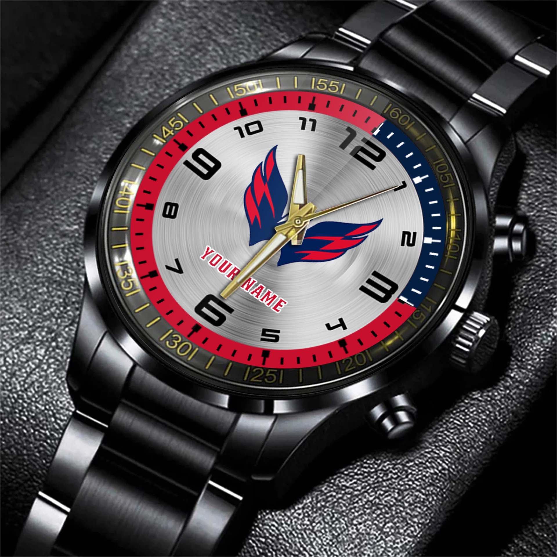 jwfancy washington capital nhl personalized fashion black hand watch gift for fans 9lqbr