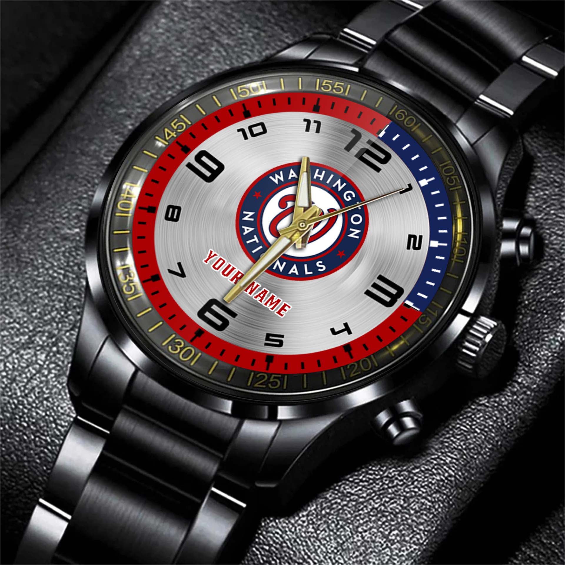 jwfancy washington nationals mlb personalized style black hand watch gift oszjc