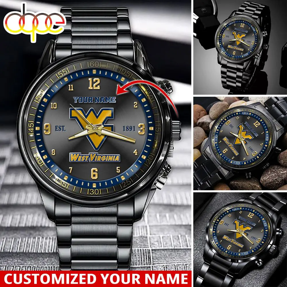 jwfancy west virginia ncaa personalized sport watch gift for fans for this season e0bhn