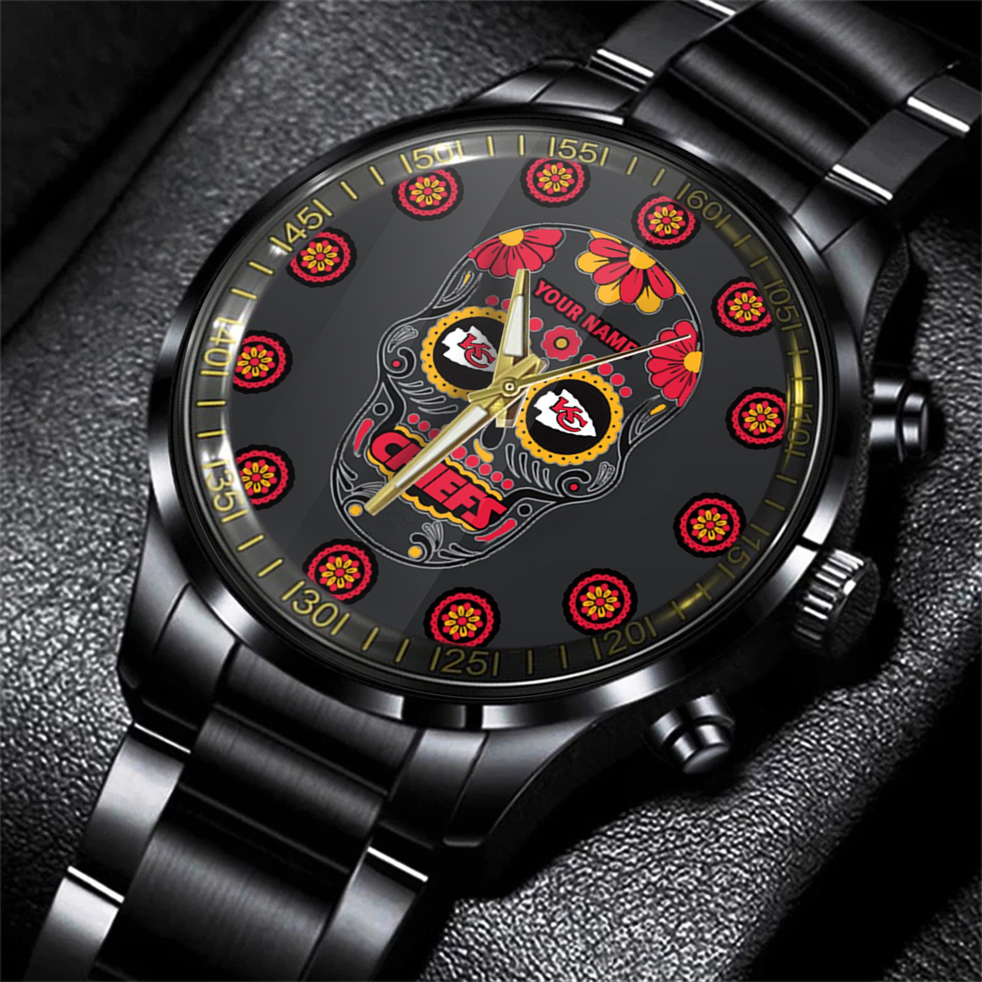 kansas city chiefs nfl men hand watch personalized gift for fans 2foyz