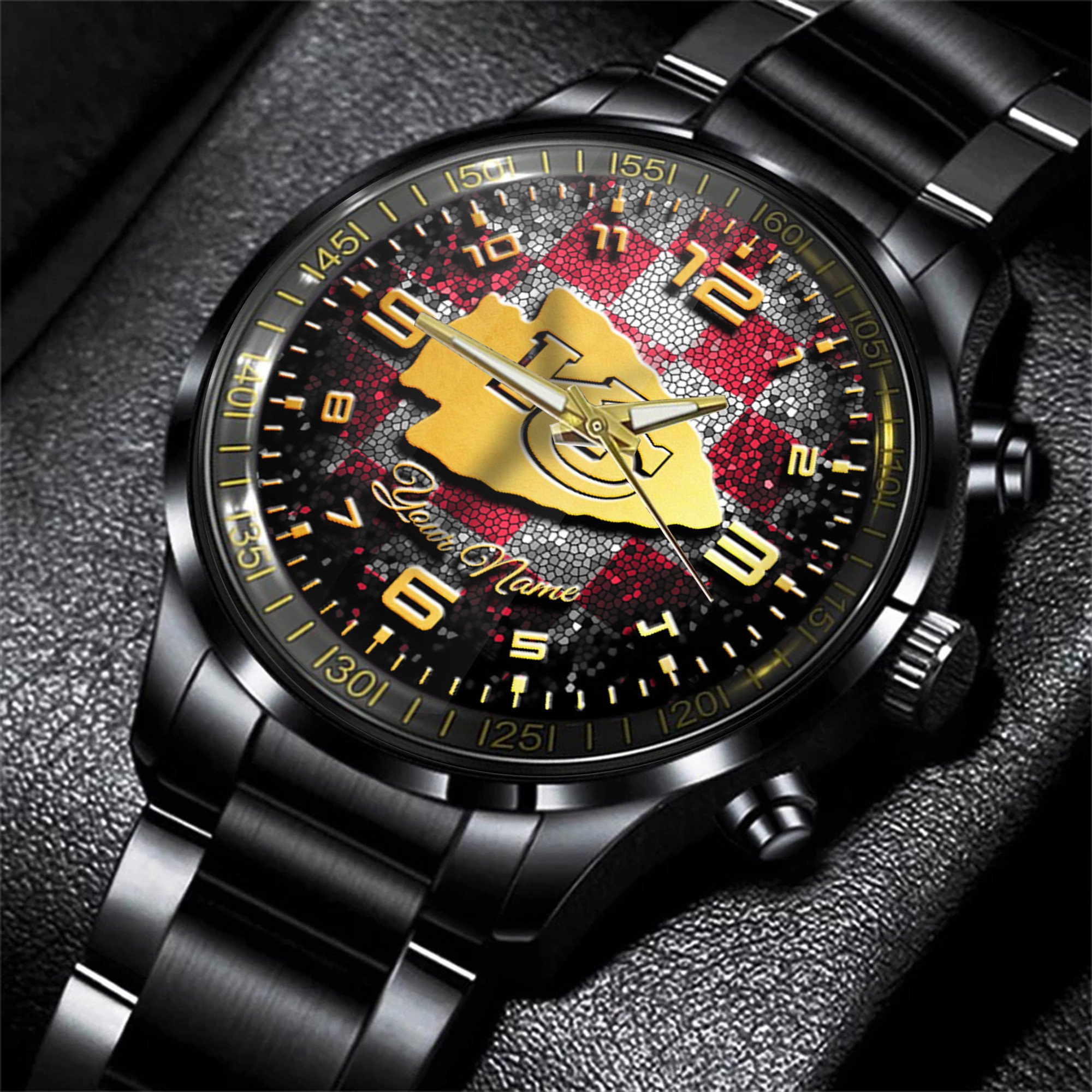 kansas city chiefs nfl personalized 3d men hand watch gift for fans for father vgemf