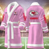 kansas city chiefs nfl personalized fleece bathrobe au9of