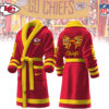 kansas city chiefs nfl personalized fleece bathrobe mz4hs