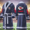kansas city chiefs nfl personalized fleece bathrobe nhscd