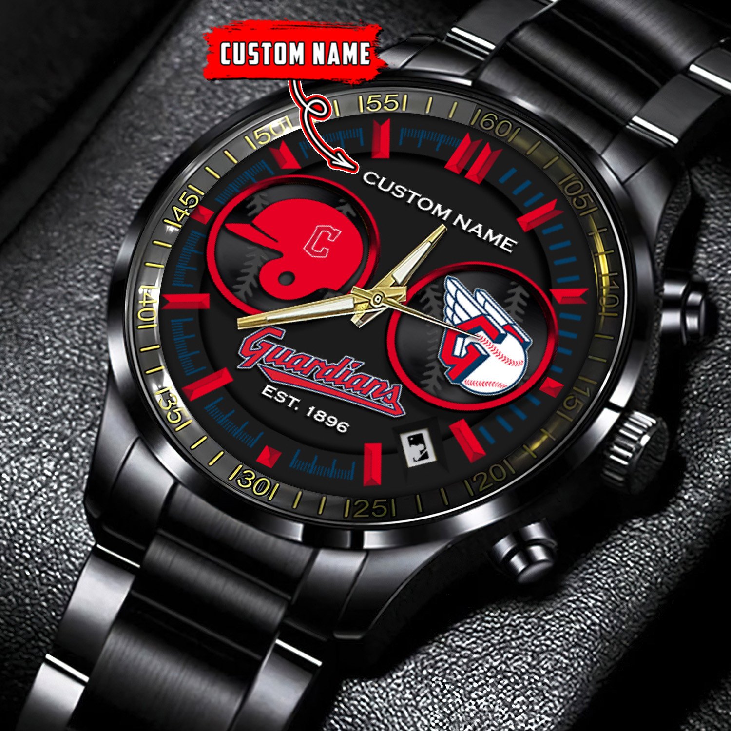 kansas city royals mlb personalized black stainless steel watch gifts for fans us5my