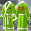 kawasaki motocycles personalized fleece bathrobe pwudm