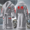 kawasaki motocycles personalized fleece bathrobe wz1on
