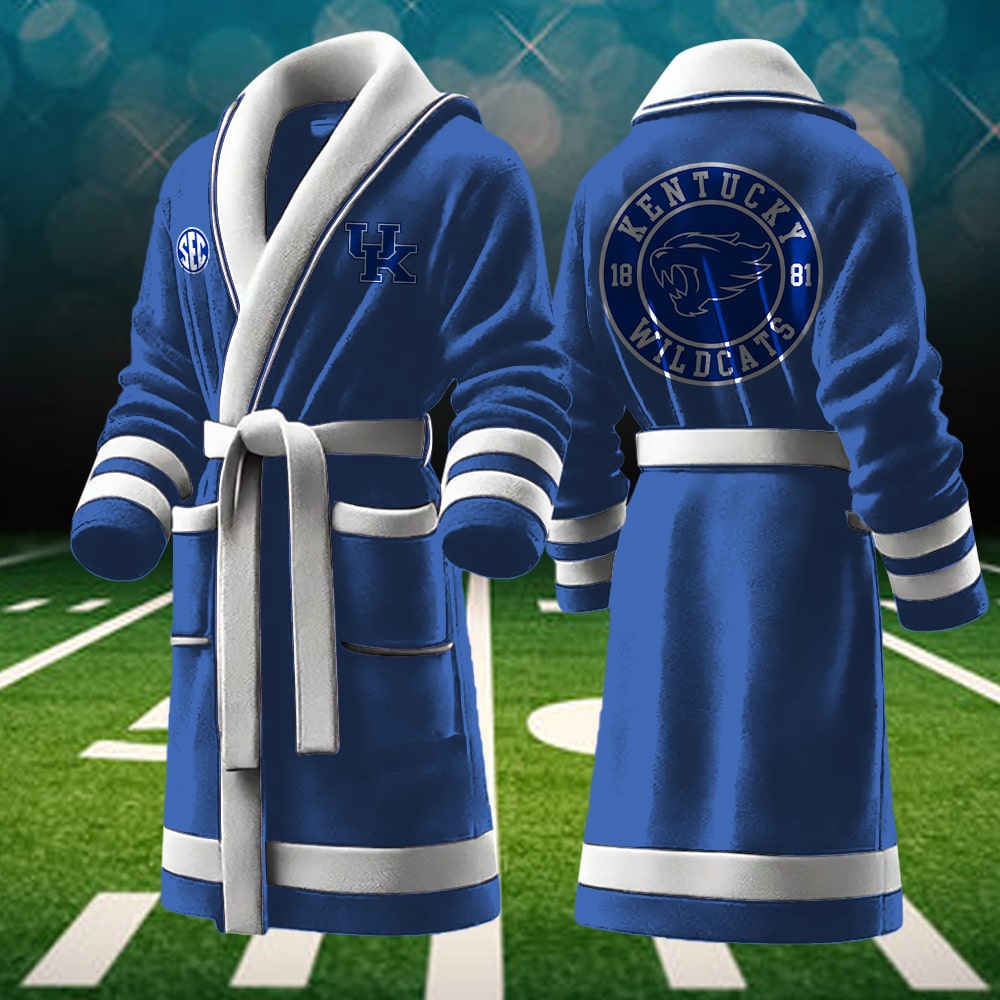 kentucky wildcats ncaa personalized fleece bathrobe l5ctu