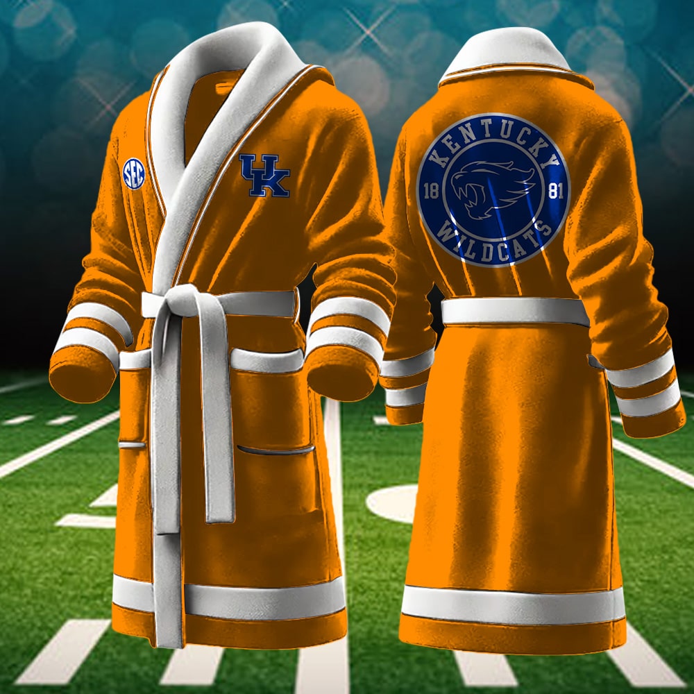 kentucky wildcats ncaa personalized fleece bathrobe v7sqp